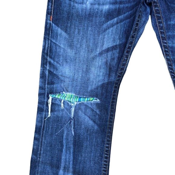 True Religion Jeans Size 34 BOOTCUT Blue - Picture 4 of 10